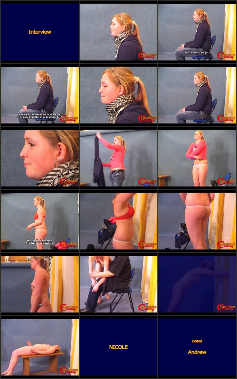 Screenlist Nicole - The Best First Erotic Spanking Movie - Angle 2. - spanking-casting - SD/WMV