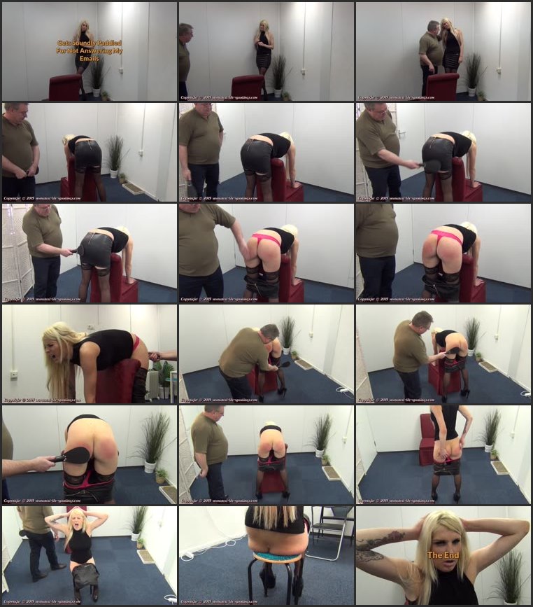 Screenlist Mandy Gets Soundly Paddled For Not Answering Emails - real-life-spankings - Full HD/WMV