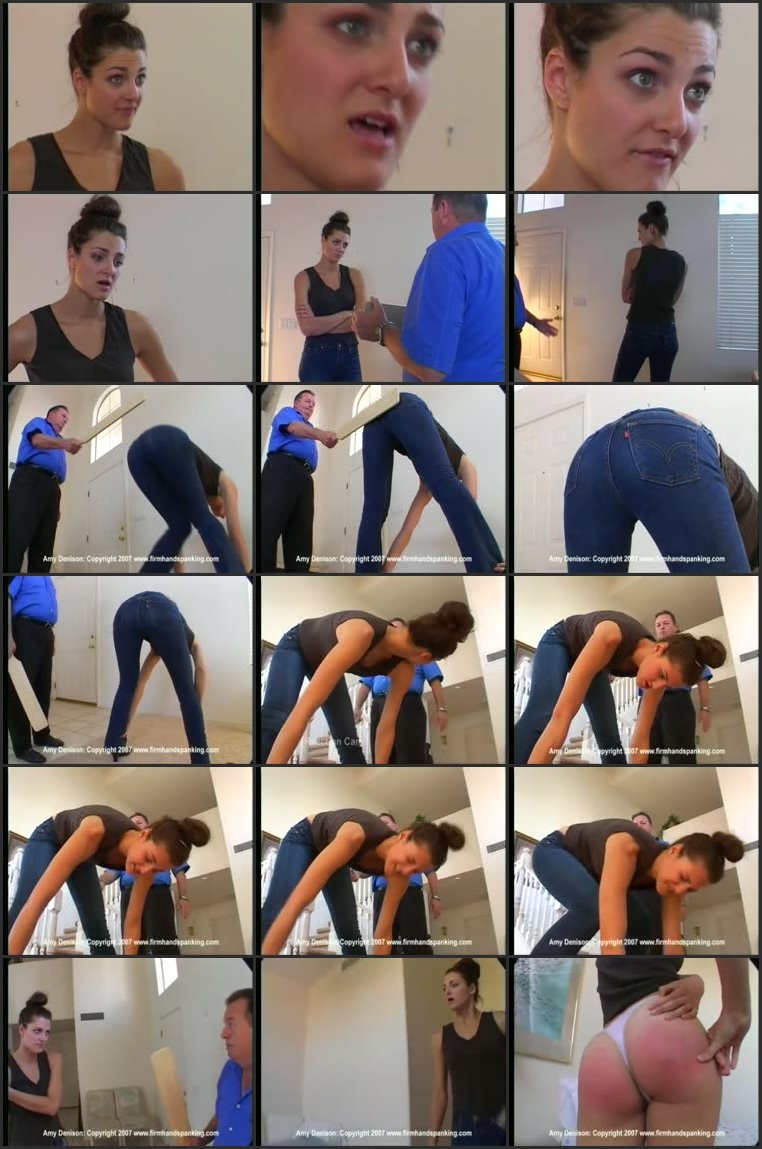 Amy Denison in the video: Board on Tight Jeans - firmhandspanking - LQ/RM