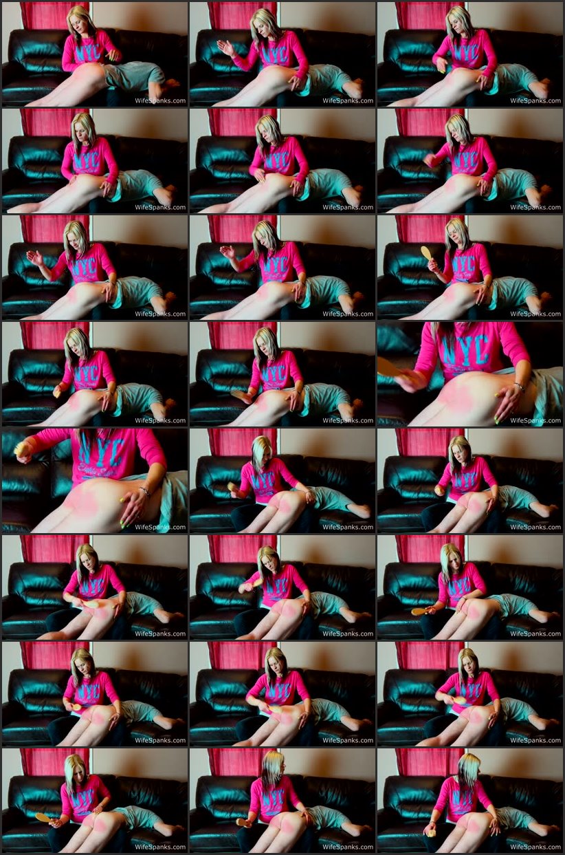 Screenlist - Hairbrush Spanking On The Couch - wifespanks - Full HD/MP4