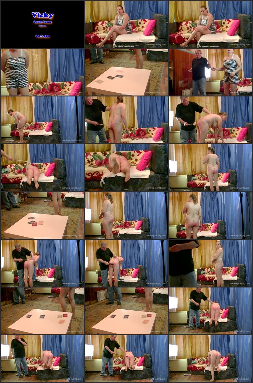 Screenlist - Vicky - card game (part 1) - spanking-casting - HD/WMV