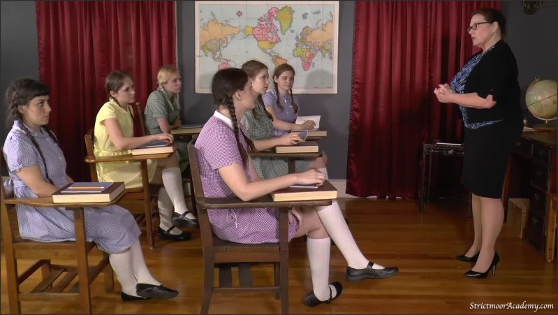 Cover Strictmoor Presents - Six Naughty Girls - Scene 5 - sarahgregoryspanking - Full HD/MP4