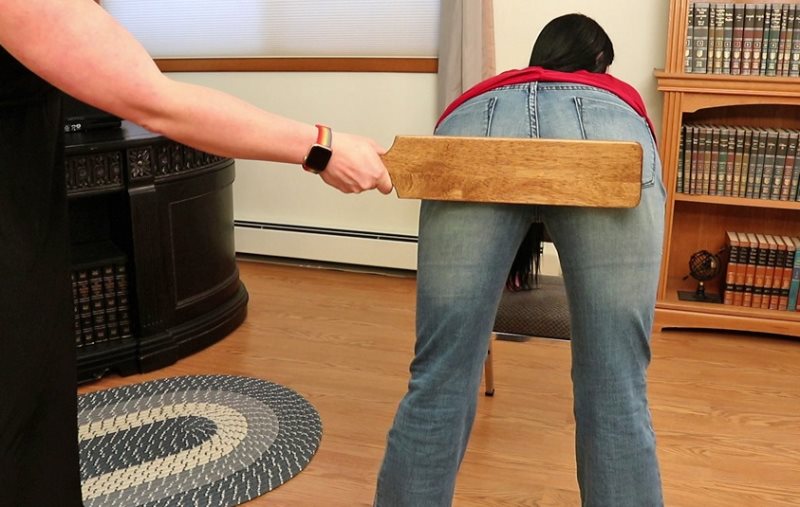 Cover Spanked By A Female Administrator - realspankings - Full HD/MP4