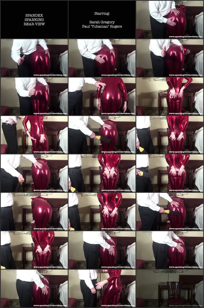 Screenlist Spandex Spankings, Rear View - spanking101thevideos - Full HD/MP4