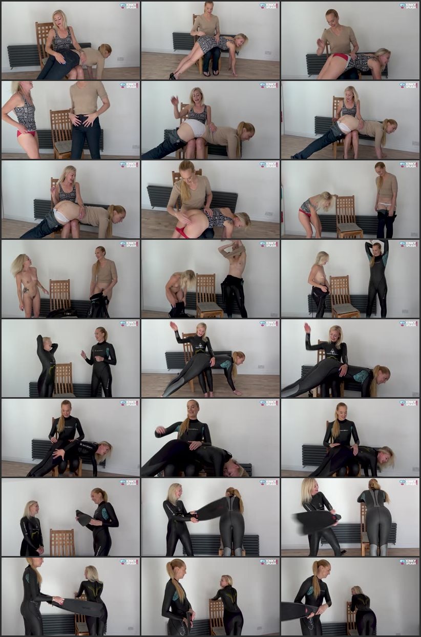 Screenlist Friends Try Wetsuit Spanking - Ariel A - UkCuteGirl - Full HD/MP4