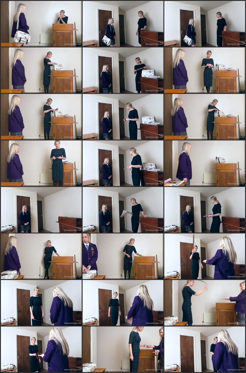 Screenlist Alisha And The Maths Test: The Hand Tawsing - Domina Scarlet - SD/MP4