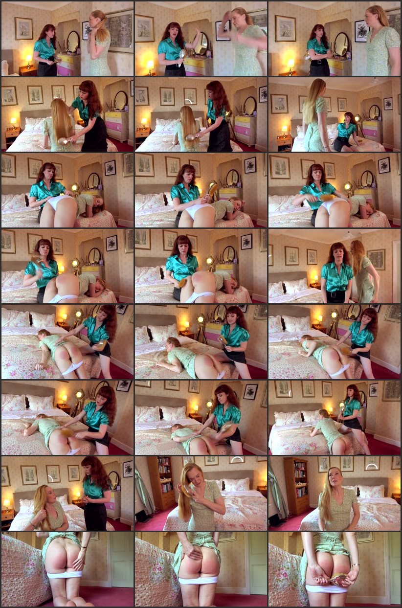 Screenlist Headmistress' Hard Hairbrush Spanking - Ariel Anderssen - 4K Ultra HD/MP4
