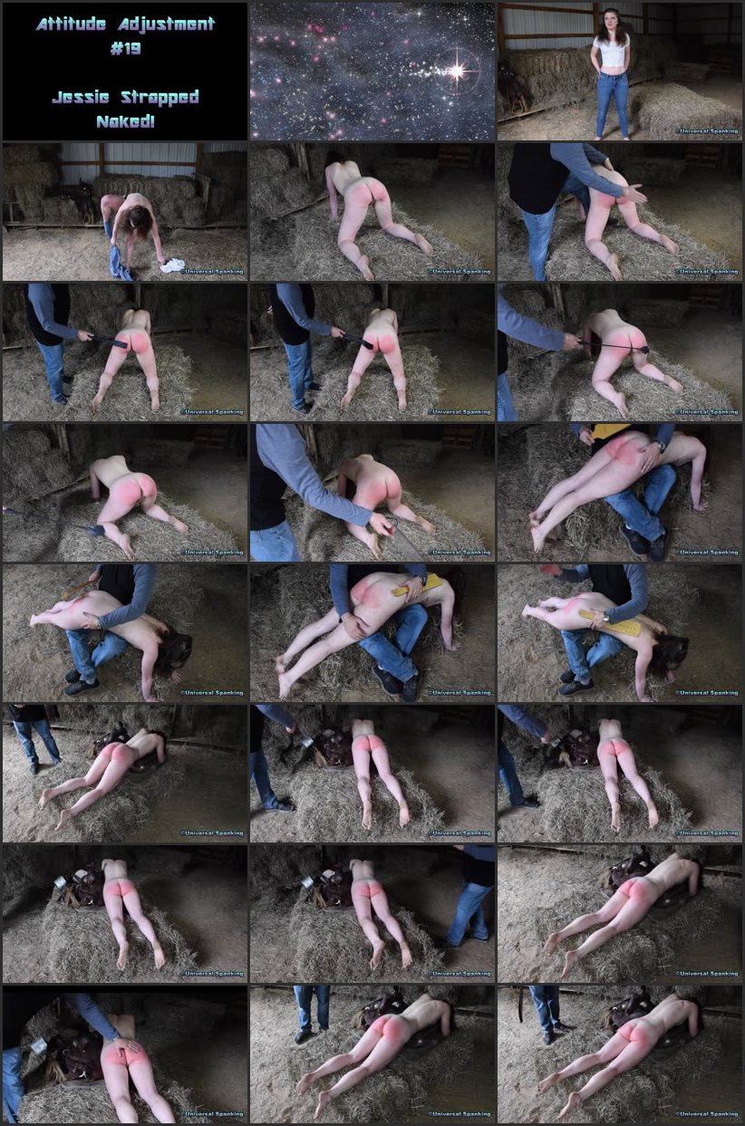 Screenlist Attitude Adjustment 19 - Jessie Strapped Naked - Universal Spanking and Punishments - Full HD/MP4