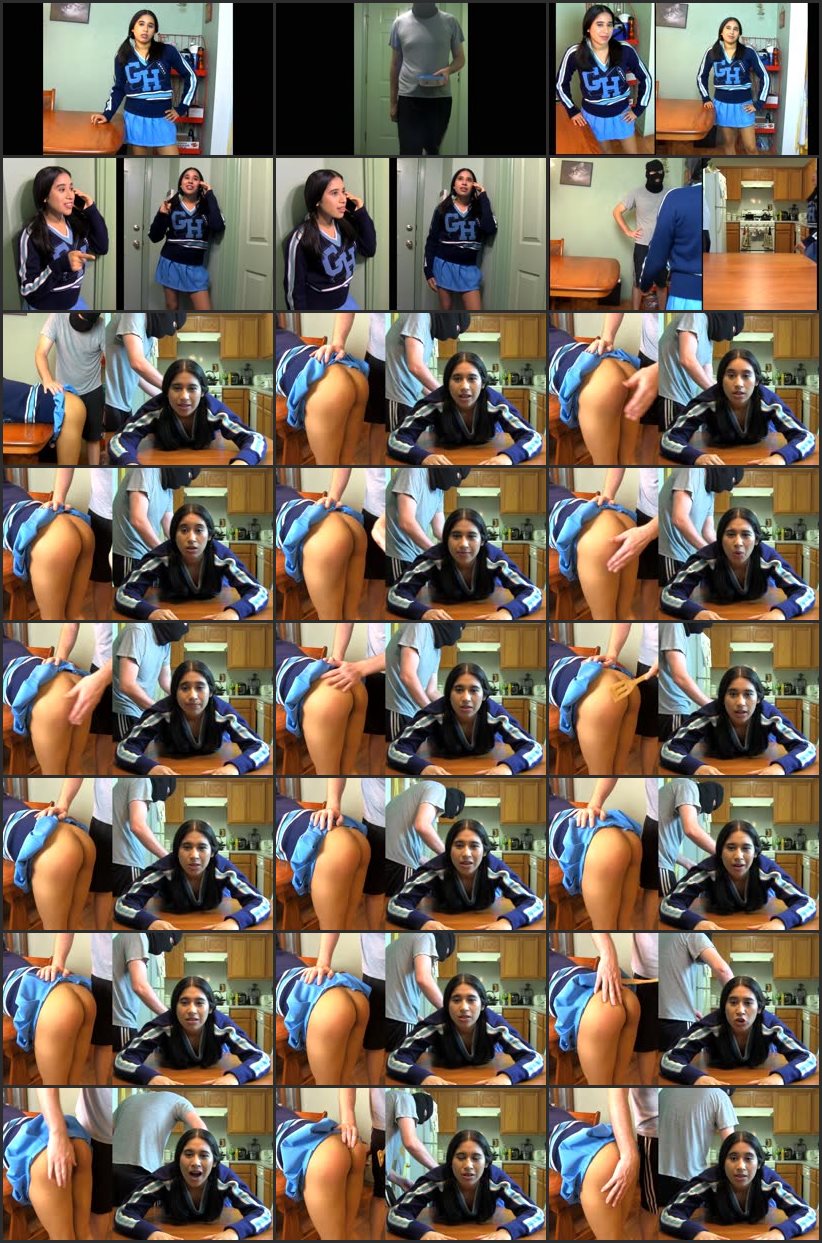 Screenlist Cheerleader Erica Gets Spanked For Calling The Pizza Guy A Loser!! - eRica's Chronicles - Full HD/WMV