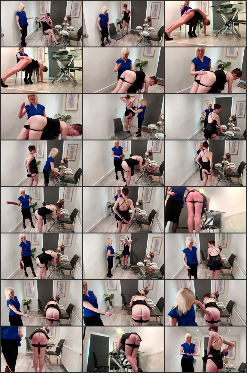 Screenlist Matilda Spanked In Her Little Black Dress By Sam Johnson - At Home with Miss Iceni - Full HD/MP4