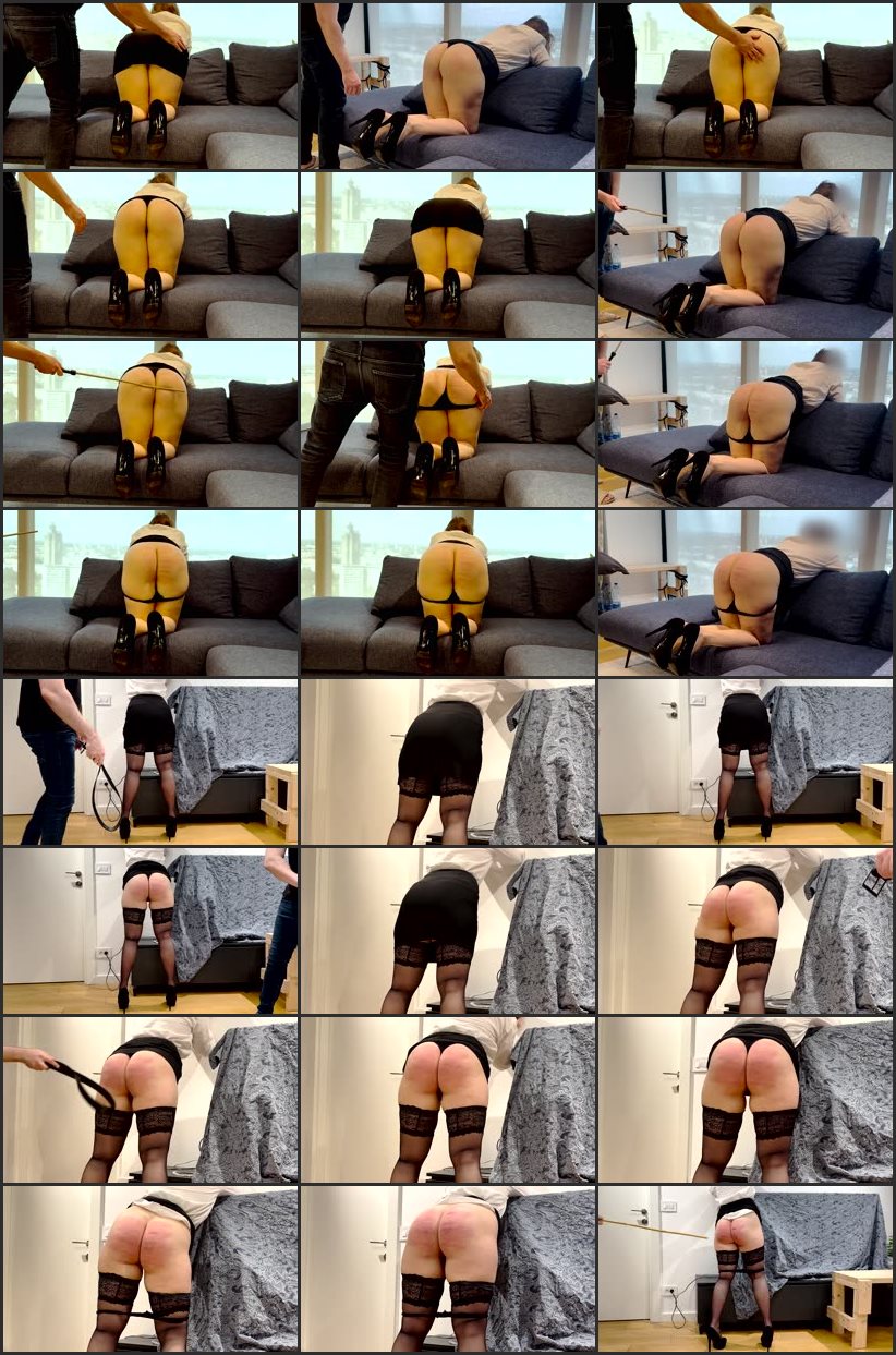 Screenlist Bunny's Serious Punishment: Hand, Belt, Bamboo Cane And Rattan Cane - Bunny theWolf - Full HD/MP4