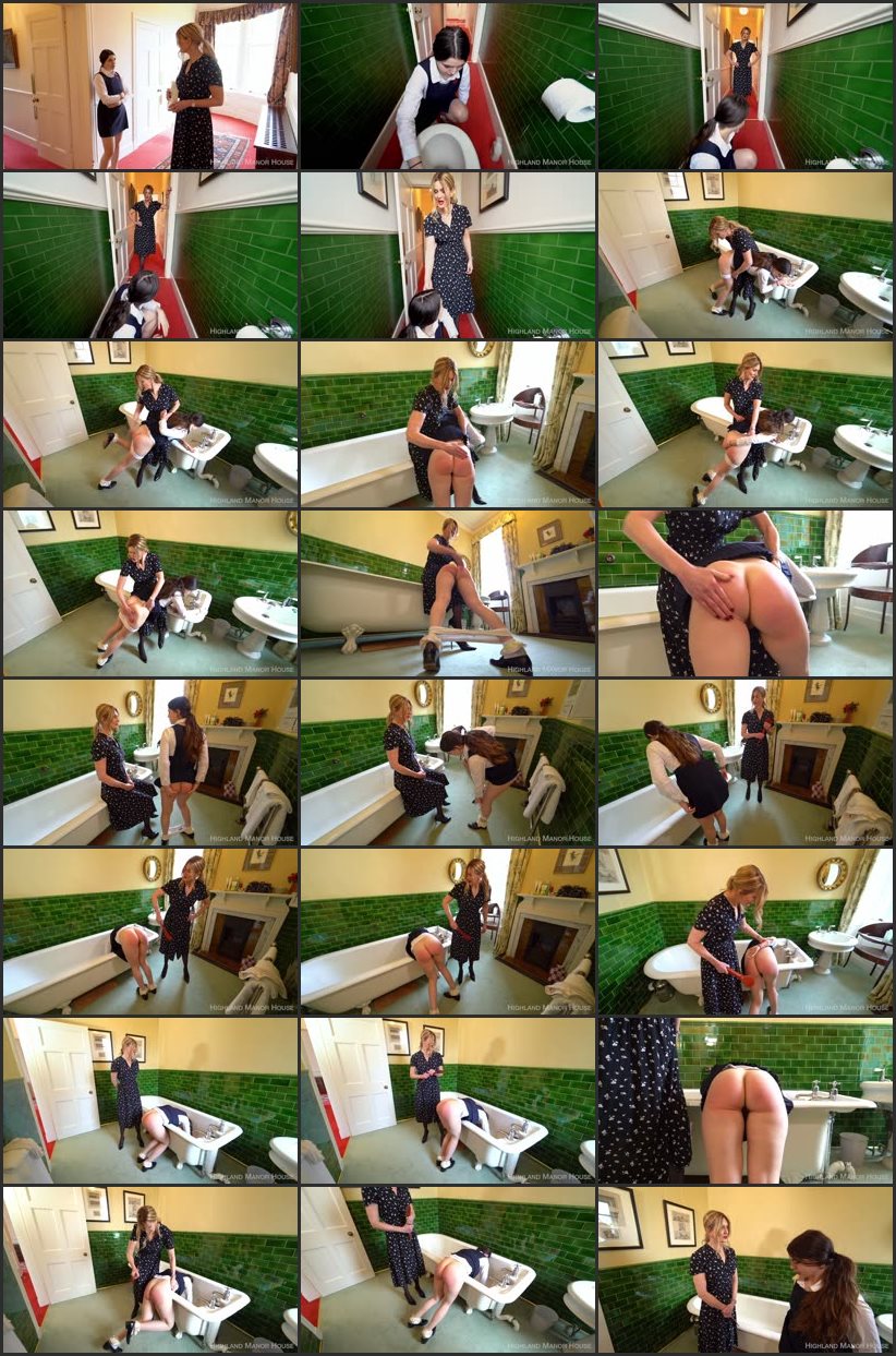 Screenlist Bathroom Spanking For Lazy Bella - Highland Manor House - Full HD/MP4