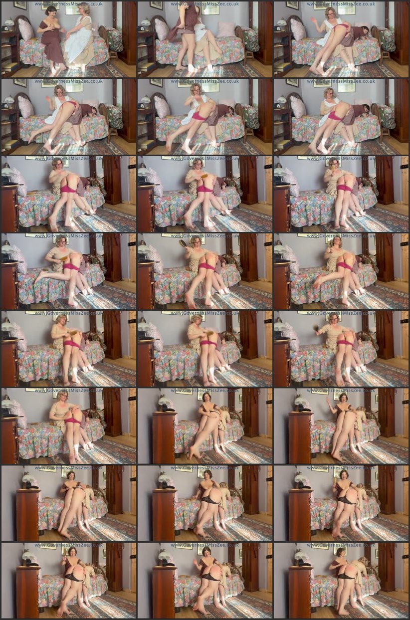 Screenlist Hairbrush Spanking Swap With Miss Matthews And Miss Zee - Miss Zees Cabinet of Curiosities - Full HD/MP4