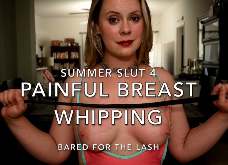 Cover Painful Breast Whipping - Bared For The Lash - Summer Slut 4 - assumethepositionstudios - HD/MP4