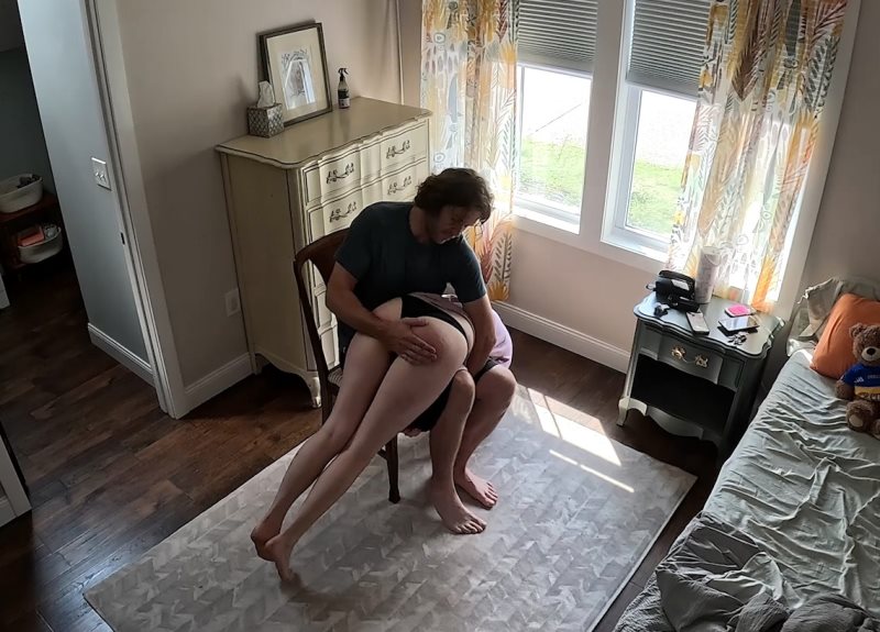 Cover Cute Casual Morning Spanking For Bunnie (from Above, Hand, Otk) - SaintBunnie - Full HD/MP4