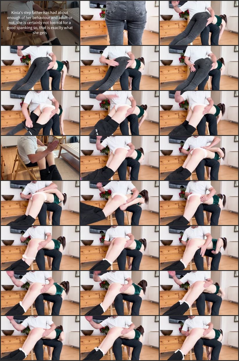 Screenlist Dealing With The Stepdaughter - An Otk Spanking - Kinia Pays The Price Of Bratting In Front Of Her Stepfather - Kitty Productions - Full HD/MP4