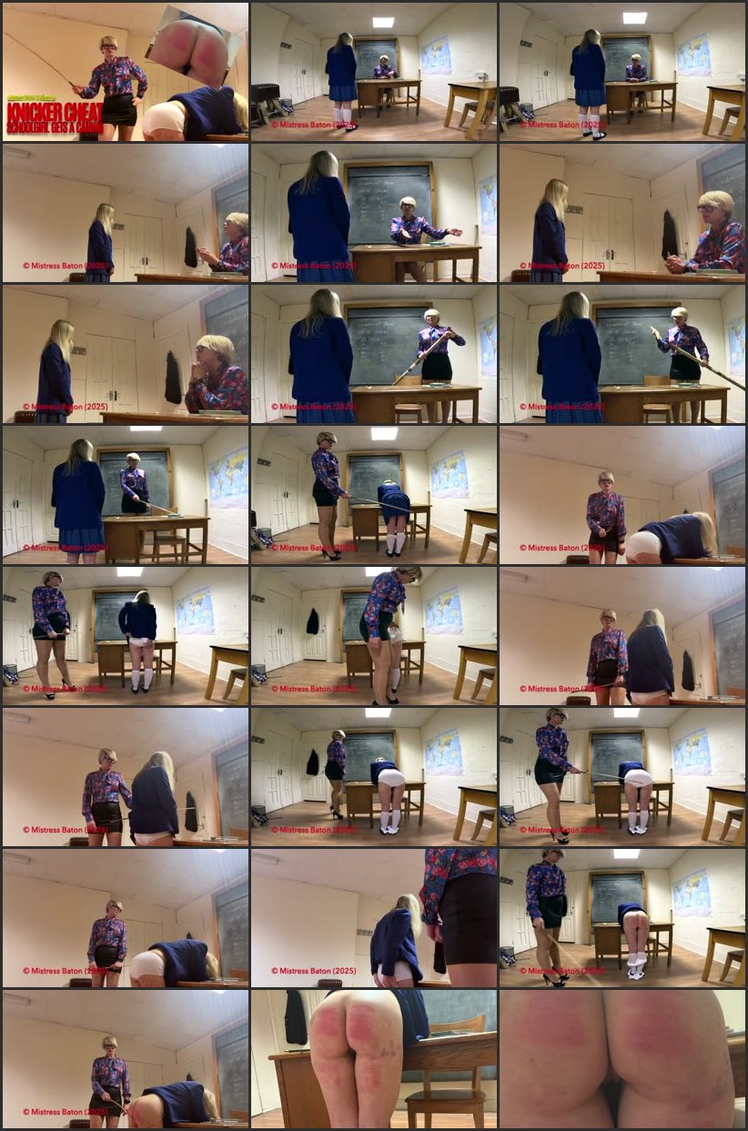 Screenlist Knicker Cheat Schoolgirl Gets A Caning - Strafkamer - Full HD/MP4