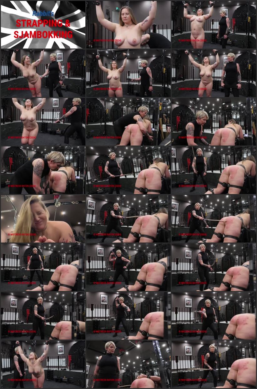 Screenlist Rabbit's Strapping & Sjambokking - Strafkamer - Full HD/MP4