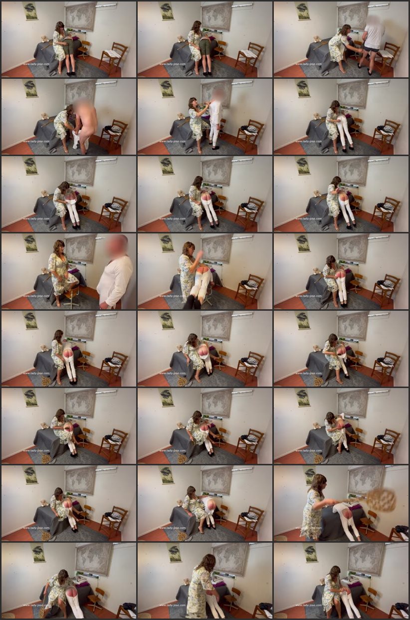 Screenlist Spanked In His Sisters Pajama´s By Lady Jose - Lady Jose Spanking and Kinks Studio - Full HD/MP4