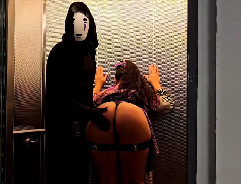 Cover Coco Spanked In A Lift - Halloween Special - Anonymous Spanking - Full HD/MP4