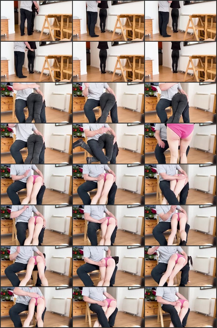 Screenlist You Asked For This - Part 1 - An Embarrassing Over The Knee Hand Spanking - Kitty Productions - Full HD/MP4