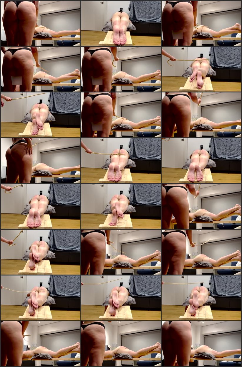 Screenlist Strict Femdom Ass And Thighs Caning - Bunny theWolf - Full HD/MP4