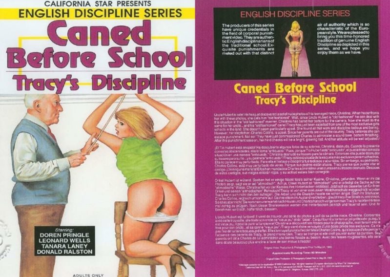 Cover English Discipline Series - Caned Before School - Tracy's Discipline - California Star Productions - SD/MP4