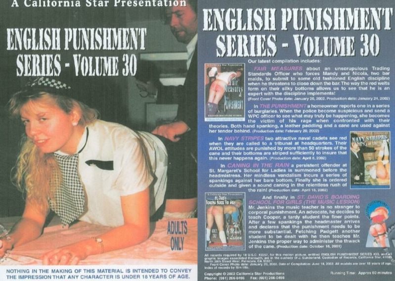 Cover English Punishment Series 30 - California Star Productions - SD/MP4