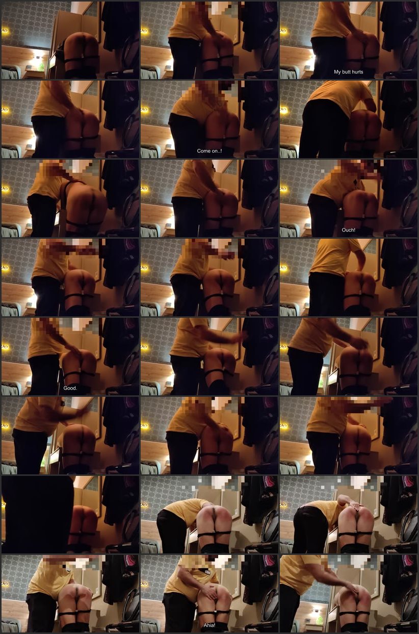 Screenlist Morgana, Bent On A Small Desk In A Hotel, Receive A Painful Hand Spanking Which Teaches Her Who Is In Charge - SpankingLoversITA - Full HD/MP4