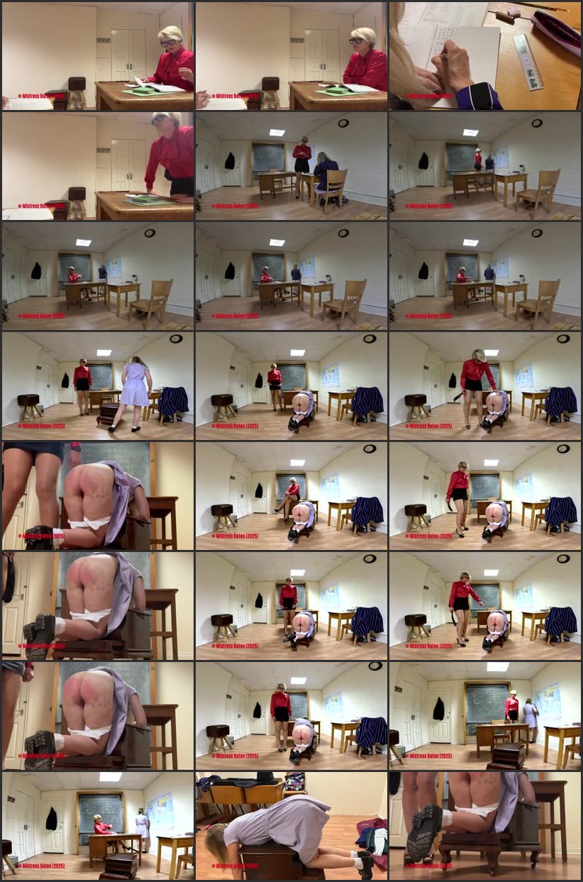 Screenlist Strapping & Corner Time For Cheeky Student Alisha - Strafkamer - Full HD/MP4