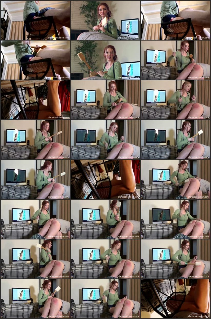 Screenlist Bonus: Cell Phone Spanking - clarespanksmen - Full HD/MP4