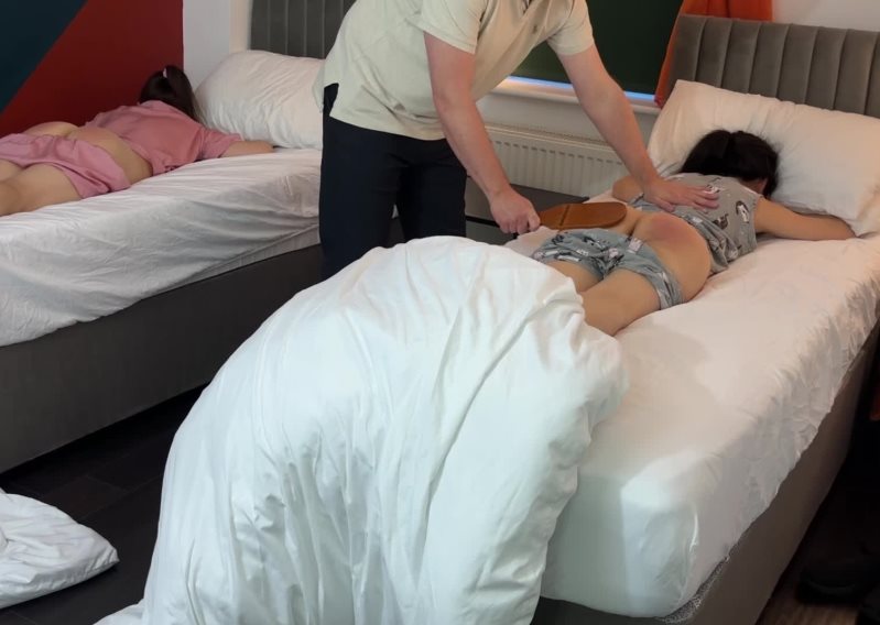 Cover Bed, Now! - Step-daddy's Patience Runs Out When Emma And Kinia Will Not Go To Bed - Kitty Productions - Full HD/MP4