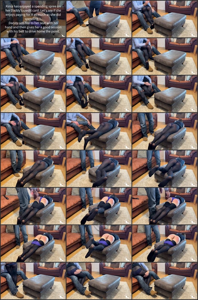 Screenlist Credit Card Correction - Kinia Pays For Her Credit Card Overspend - Kitty Productions - Full HD/MP4