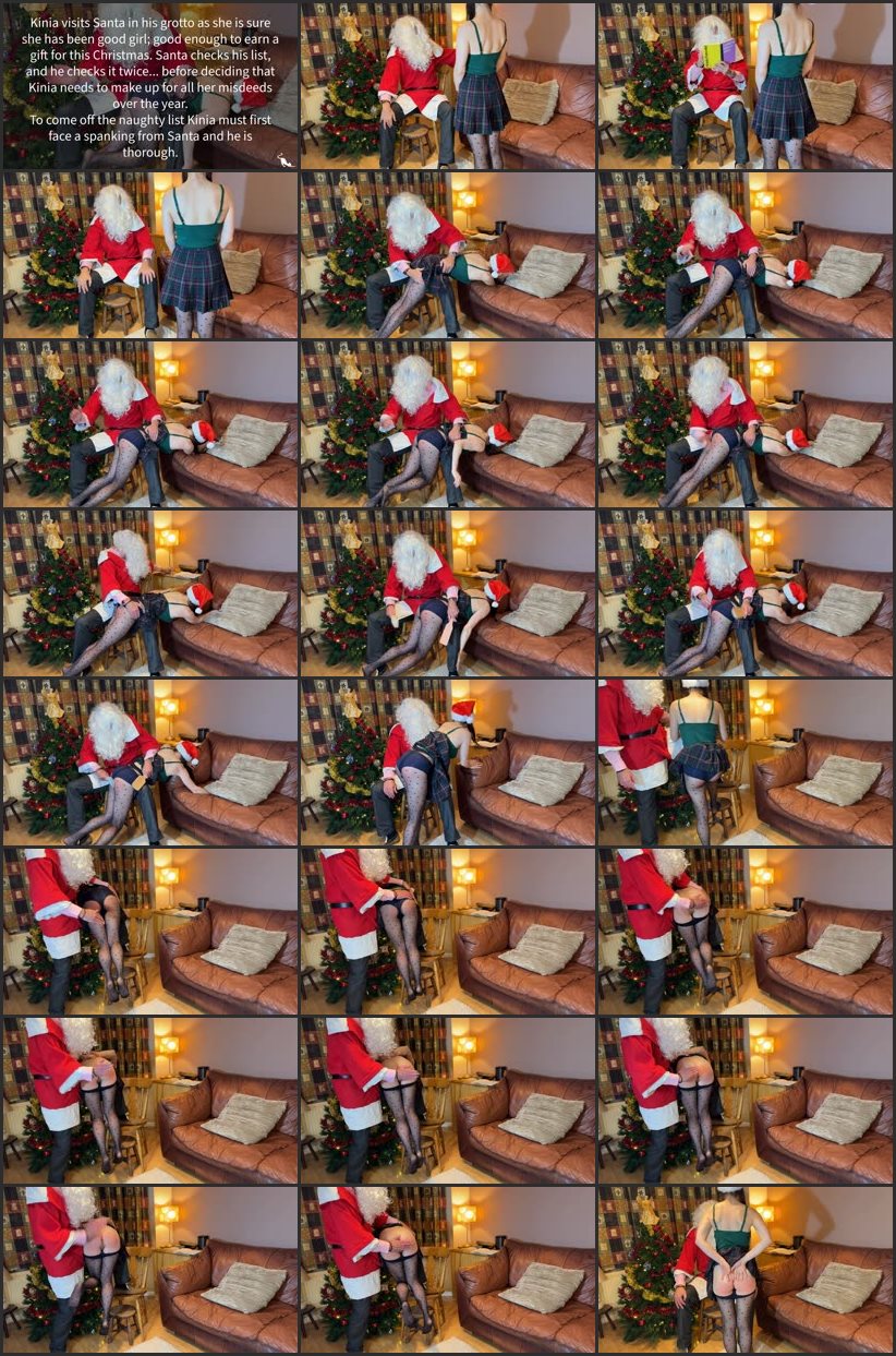 Screenlist Kinia's Christmas Spanking - Kinia Needs To Get Off The Naughty List - Kitty Productions - Full HD/MP4