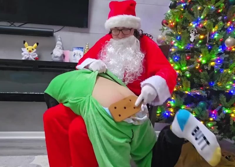 Cover Santa Spanks Twink Butt - Packedpampz - HD/MP4