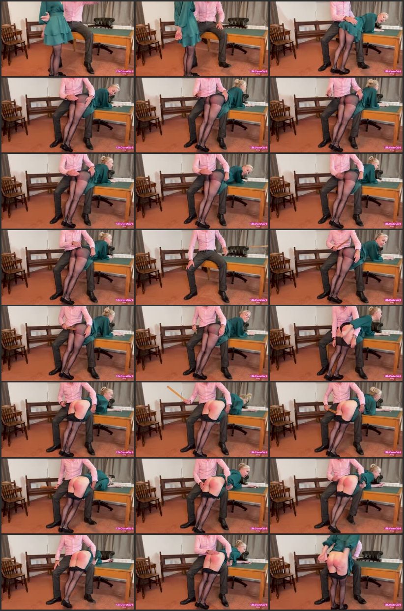 Screenlist Boss Spanks My Naughty Butt Red After Office Party - UkCuteGirl - Full HD/MP4