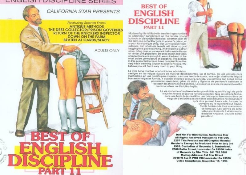 Cover Best Of English Discipline Part 11 - California Star Productions - SD/MP4