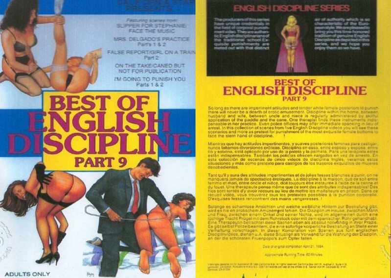 Cover Best Of English Discipline Part 9 - California Star Productions - SD/MP4
