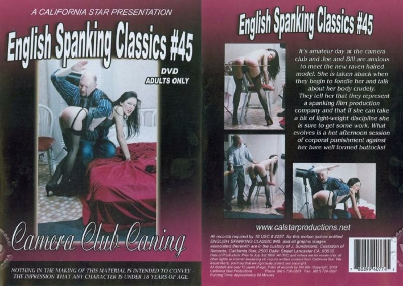 Cover English Spanking Classics #45- Camera Club Caning - California Star Productions - SD/MP4