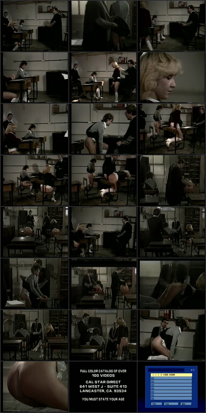 Screenlist English Spanking Classics #51 - Detention Room - California Star Productions - SD/MP4