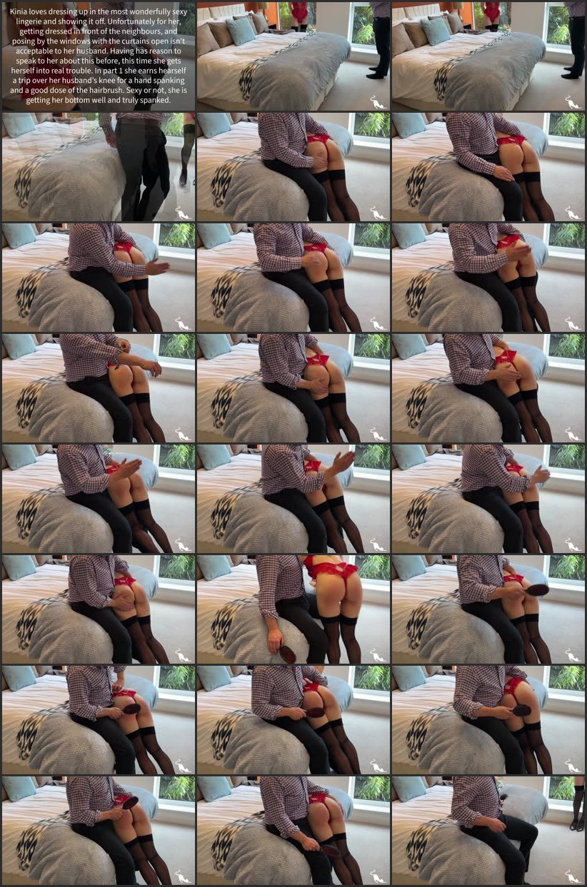 Screenlist Window Dressing Part 1 - Much To Her Husband's Disapproval And Gets A Good Over The Knee Spanking For Her Troubles - Kitty Productions - Full HD/MP4