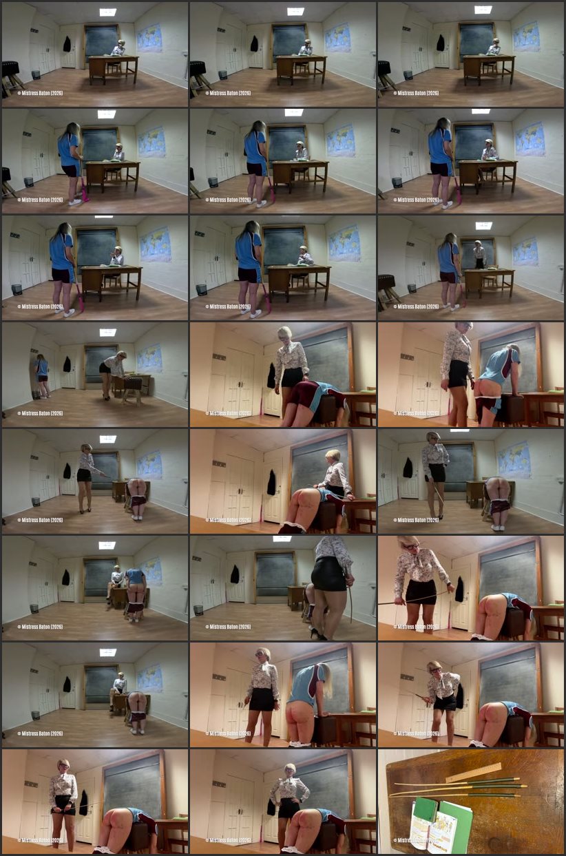 Screenlist Hockey Player Alisha's 24 Stroke Caning - Strafkamer - Full HD/MP4