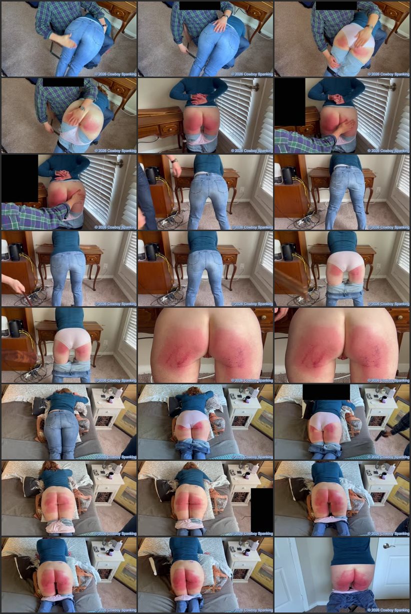 Screenlist Punishment Spanking For Not Studying - Cowboy Spanking - Full HD/MP4