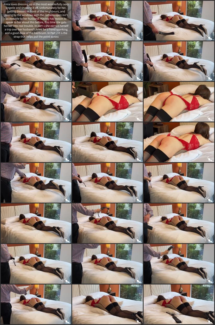 Screenlist Window Dressing Part 2 - Much To Her Husband's Disapproval And Gets A Good Over The Knee Spanking For Her Troubles - Kitty Productions - Full HD/MP4