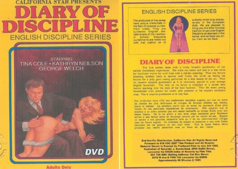 Cover Diary Of Discipline - California Star Productions - SD/MP4