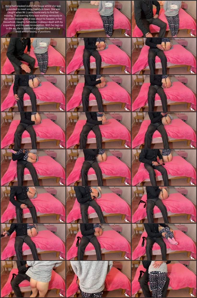 Screenlist Supposed To Be Grounded - Kinia Is Spanked For Sneaking Out Whilst She Was Grounded - Kitty Productions - Full HD/MP4