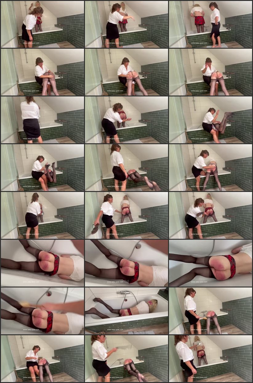 Screenlist Sissy Bathroom Spanking By Lady Jose - Lady Jose Spanking and Kinks Studio - Full HD/MP4