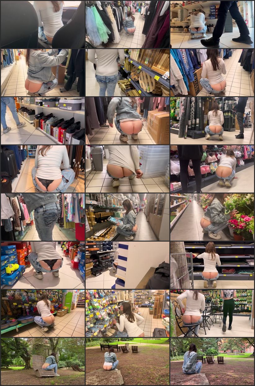 Screenlist Public Buttcrack With Reactions #13 - ColombinaProduction - 4K Ultra HD/MP4