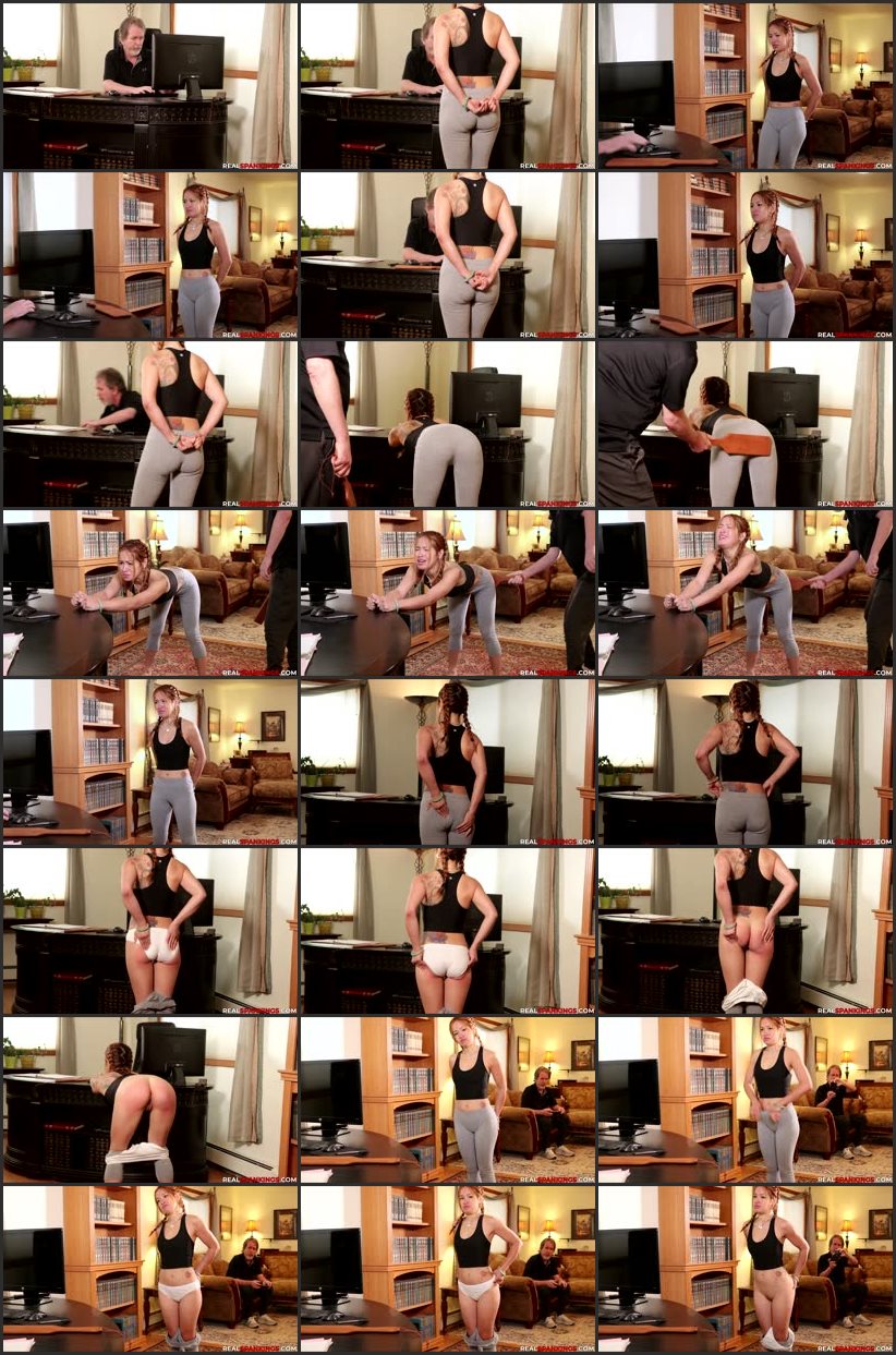 Screenlist Peaches: Spanked With The Belt - realspankings - Full HD/MP4