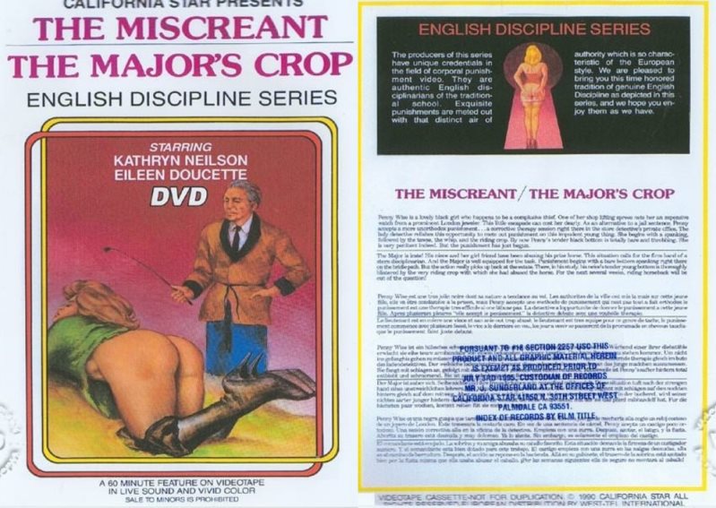 Cover The Miscreant / The Major's Crop - California Star Productions - SD/MP4